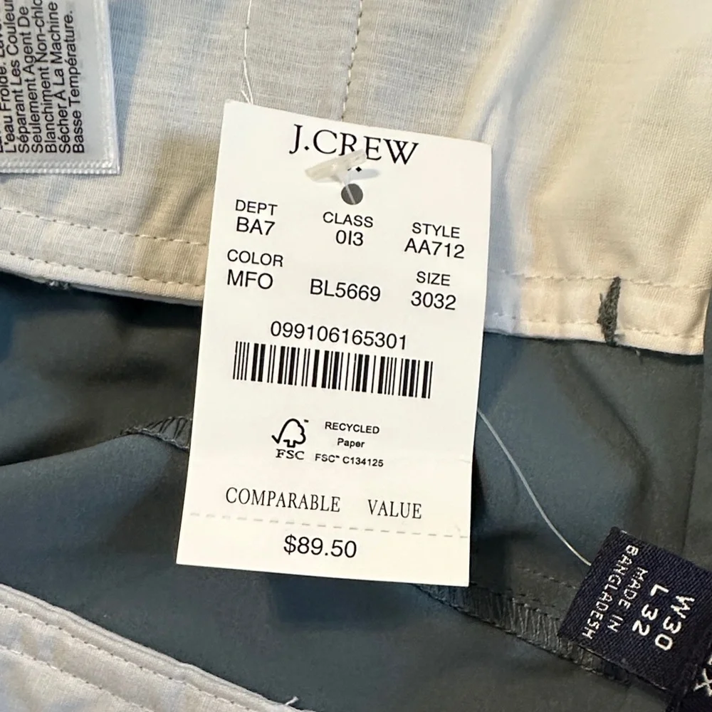 J. Crew Men’s Slim Chinos - Dusty Blue